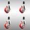 Service Caster 4 Inch 316SS Red Poly Swivel 1-5/8 Inch Expanding Stem Caster Set Brake SCC SCC-SS316EX20S414-PPUB-RED-TLB-158-4 - alternate 1
